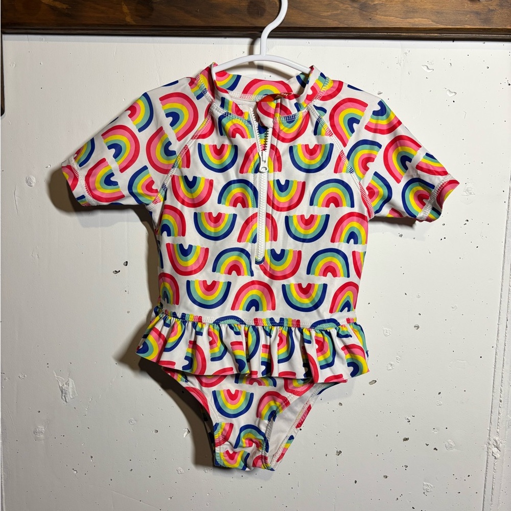 Baby Girl Rashguard Swimsuit